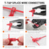 Nilight 480PCS/80 Pairs T-Tap Wire Connectors, Self-Stripping Quick Splice Electrical Terminals Assortment Kit