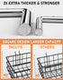 INCLY 1/4" Extra Thick Pegboard Accessories Kit, 100PCS Heavy Duty Metal Hooks & Baskets for Garage Organizer