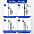 Yariwiz Flexible Electrical Conduit Kit (3/4" Dia * 25 Feet) with 3 PCS Coupling, 3 PCS Elbow, 7 PCS Strap, Liquid