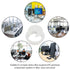 20 Pack 2 Inch Round Plastic Desk Grommets, White Wire Organizer Caps, Perfect for Hide Data Cords in Office Desk