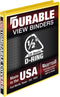 Samsill Durable 0.5 Inch D Ring Binder, Customizable Clear View Binder, Yellow, Made in the USA