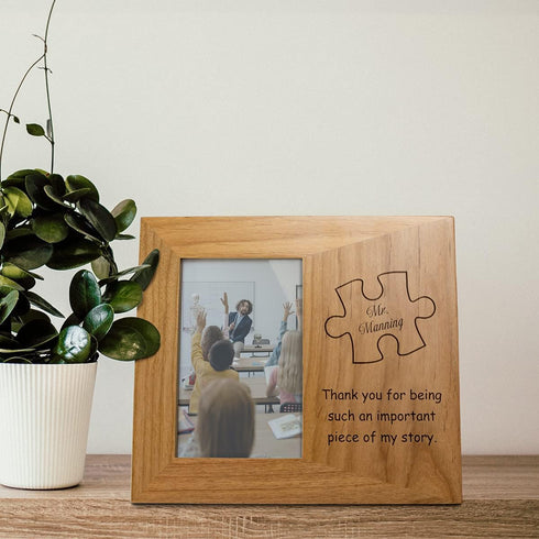 PlaqueMaker Personalized Thank You for Being A Piece of My Story Picture Frame -A Great Gift for Teachers, Leaders