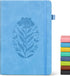 Lined Journal Notebook for Men Women - A5 Leather Journals for Writing, Blue 200 Pages, Travel Daily Journal