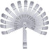 Stainless Steel Feeler Gauge, Dual Marked Metric and Imperial Measuring Tool (0.005/0.127-0.02/0.508 mm, 16 Blades)