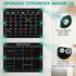 Magnetic Acrylic Monthly and Weekly Calendar for Fridge, Black Dry Erase Planning Board with 6 Colorful Markers and Pen