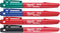 Inkzall Jobsite Markers, Black, Blue, Green, Red, Pack of 6 (24 total)