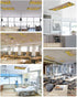 DOME-SPACE Fluorescent Light Covers - Farm Sunflower Magnetic Light Cover for Ceiling, Farmhouse Brown Wood Board