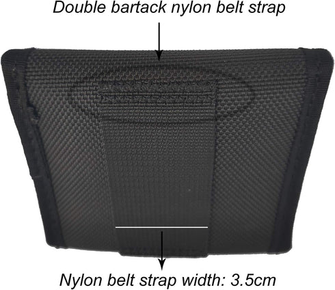 TACTACFR Double Glove Pouch Police Firefighter EMS EMT Paramedic Medical Disposable Gloves Holder for 2 and 2.25" Duty Belt by TAFTACFR