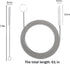 61 inch Long Drain Brush Hose, Flexible Feeding Tube Cleaning Brush and 2 PCS 7.9 inch Straw Cleaning Brush, White