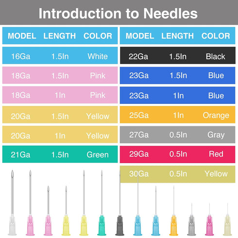 150 Pack 27 1/2 inch TENKAIWICK Gauge Needle, Sterile Disposable Injection Luer Lock Industrial Accessories Needles,Lab