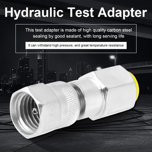 Hydraulic Test Adapter G1/4 to M16*2: Thread Pressure Test Point for Hydraulic System Pressure Detection