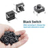 QTEATAK 120 Pcs Momentary Tactile Push Button Switch, 6 x 6mm x 5mm for PCB 4 Pin DIP, Black