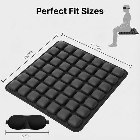 yuyingji Tailbone 3D (49 Inflatable Airplane Seat Cushion, Press to Inflate No Pump Required, Portable Travel Seat Pad