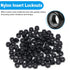 Yinpecly 150Pcs M3 0.5mm M3 x Nylon Insert Hex Lock Nuts Carbon Steel Zinc Plated Locknuts Self-Locking Nut Metric