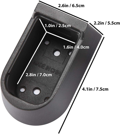 Indoor & Outdoor Key Lock Box Wall Mounted Push Button Combination Safe Storage with Black Rubber Cover