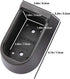 Indoor & Outdoor Key Lock Box Wall Mounted Push Button Combination Safe Storage with Black Rubber Cover