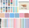 Book Annotation Kit, 2640 Pcs Sticky Tabs, 300 Sticky Notes, Gel Ink Pen, Pencil Case Pouch