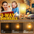 3 Dimmable Bulb Yarra-Decor Bedside Lamp with USB Port - Touch Control Table Lamp for Bedroom Wood Way Nightstand Lamp