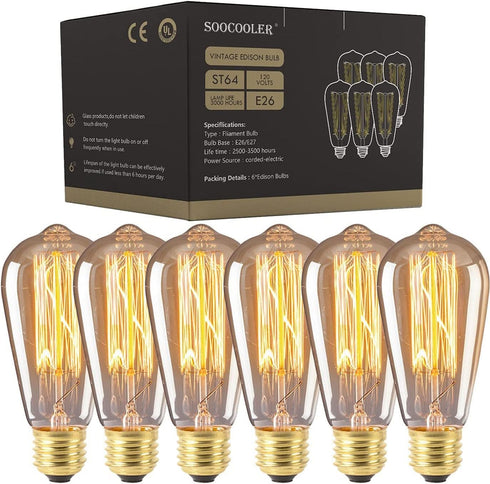 Edison Light Bulbs 25W - Thomas Edison Light Bulb Style - Incandescent