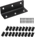 L Bracket, Heavy Duty Corner Brace, 20 Pack 3.2" Metal Shelf Bracket