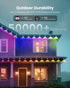 100FT 24V 221 IP68 (100FT) KISUFU Permanent Outdoor Lights for House, Smart Outside Lights with Modes, App & Remote