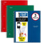 Five Star Spiral Notebooks + Study App, 3 Pack, 1-Subject, 100 Sheets, 11" x 8-1/2", Forest Green, Fire Red, Pacific