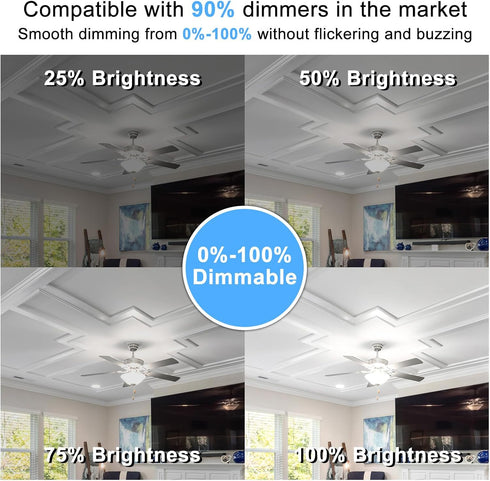 E11 LED Bulb Dimmable, JDE11 120V, 100W Halogen Equivalent, 10W 1000 Lumen, E11 Bulbs, Pack of 2