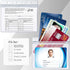 CDC Vaccination Card Holder, Waterproof Sealable Clear Plastic Horizontal ID Card Holder (5 Pack)
