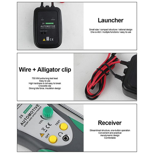 6-24V Automotive Short and Open Finder Circuit Tester, Angchun DC Car Circuit Breaker Finder Wire Tracer Electrical