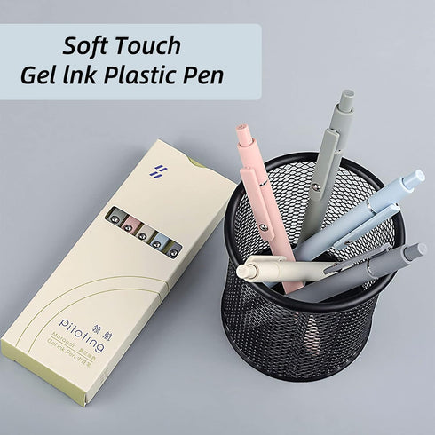 Gel Pens - 10 Pcs 0.5mm Black Ink Fine Point Smooth Writing Pens, High-End Series for Journaling, Note Taking, Cute
