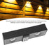 IP65 Hyuduo Solar Wall Light Warm Lighting Solar Powered Wall Sconce with Monocrystalline Panel ABS Construction