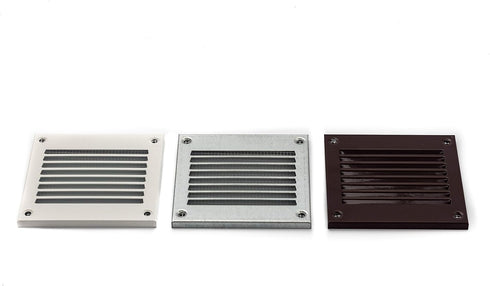 Vent Systems 4'' x 4'' Inch Galvanized Air Vent Cover, Metal Air Return Grill with Pest Guard Screen