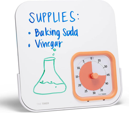 TIME TIMER MOD with Dry Erase Board, 60-Minute Visual Countdown Timer with Magnetic Whiteboard for Notes, Chores