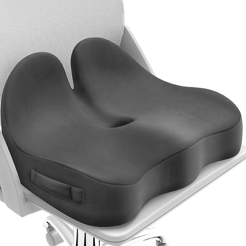 CushZone Seat Cushion, Memory Foam Office Chair Seat Cushion for Office Chairs/Car/Long
