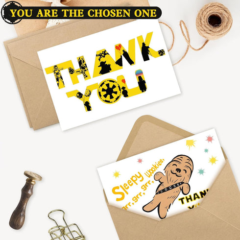 Tbwoet 4 6 48 Packs Star Thank You Cards Wtih Envelopes & Stickers,Greeting Note Blank Cards