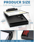 Metal Clipboard with Storage, Heavy Duty Aluminum Clipboards, Letter Size, Dual Storage Binder for Teacher, Nurse,