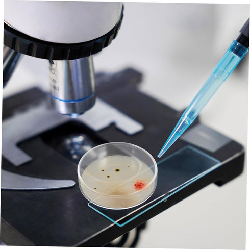 10pcs Science Experiment Kit Glass Petri Dishes Cell Culture Plates Vented Lids Lab Equipment for Students Microbiology