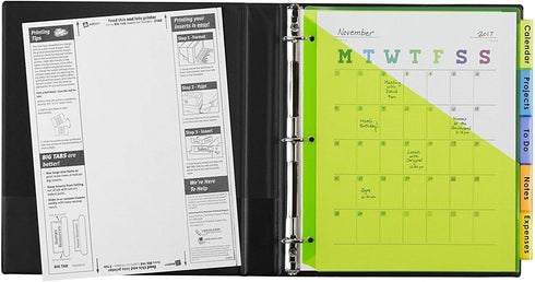 Avery Big Tab Insertable Plastic Dividers with Pockets, 5 Multicolor Tabs, Pack of 3