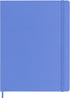 Moleskine Classic Notebook, Hard Cover, XL (7.5" x 9.5") Plain/Blank, Hydrangea Blue, 192 Pages by Moleskine