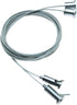 Longdex 2PCS 2m/6.56ft Light Suspension Cable Adjustable Pearl Chrome Stainless Steel Suspension Wire Cables Hanging