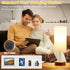 3 Dimmable Dicoool Touch Bedside Table Lamp with USB - Way Redwood Lamps for Bedroom Nightstand, Desk Lamp