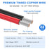22 AWG Stranded Wire Spool, 16.5ft Each in 8 Colors - Silicone Electrical Tinned Copper Wire Kit for DIY