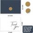 50 4x6, 2 AZAZA Bulk Thank You Cards with Envelopes Navy Blue Thank You Cards Minimalistic Designs, Funeral Thank You