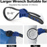 Upgraded Strap Wrench Set, 2pcs Adjustable Rubber Strap Wrench, Max Diameter 4" and 6" for Plumbing
