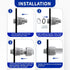 Yariwiz 10 Pack Liquid Tight Conduit Coupling - 1 Inch Plastic