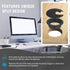 JTemgle 2" Grommet, 2 Black Desk Plastic Cable Hole Cover Computer Table Cord Wire Organizer Caps Desktop Cord