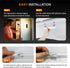 Dimmable Closet Counter Kitchen,Wardrobe,Shelf(20CM,White) Under Cabinet Lights Remote Control, Magnetic Lights,USB