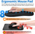 YIWEI Ergonomic Mouse Pad with Wrist Support - Gel Memory Foam Mouse Mat for Computer Keyboard & Laptop - Non-Slip