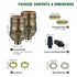E26 (2, Keyless Lamp Socket, Standard Medium Screw Vintage Light Socket, Edison Lamp Socket Holder Replacement, No
