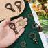 6 Sets 1.18" SUPERFINDINGS Ring Drawer Pulls Vintage Cabinet Ring Handles Antique Bronze Dresser Handles Width Drawer
